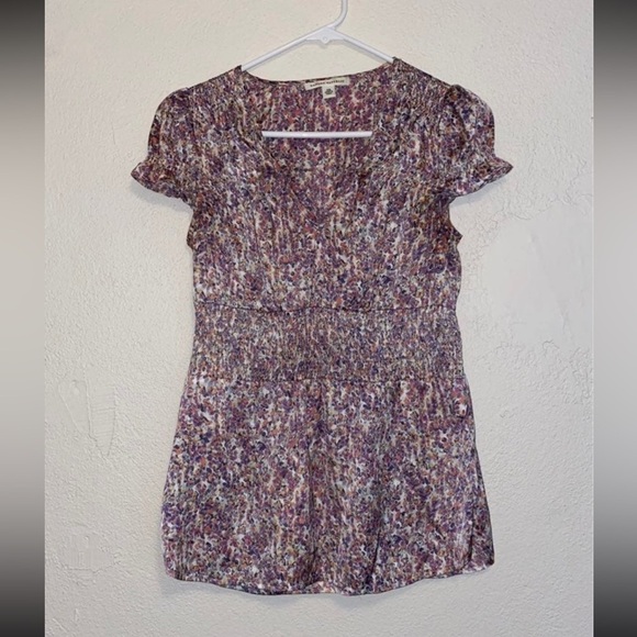 Banana Republic Tops - Banana Republic Floral Satin Blouse, size XS
